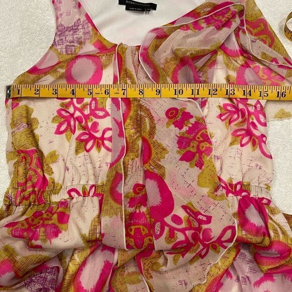 NEW BCBGMaxAzria Asymmetrical Hem Floral Dress.Size XS - Picture 15 of 16
